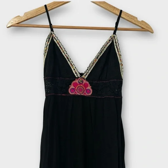 Intimately Free People Women’s Black lingerie Size XS Embroidery Beading - Picture 3 of 6
